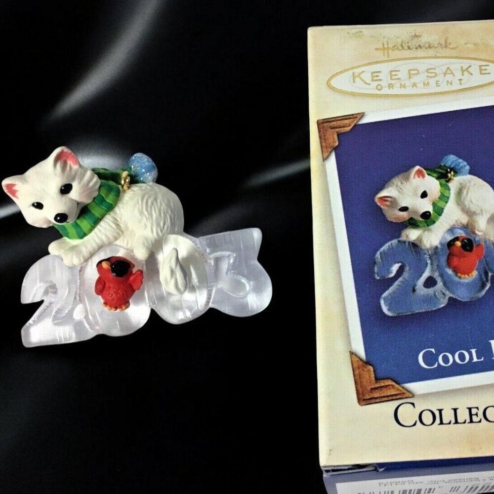 Hallmark Keepsake Christmas Ornament, 2003 Cool Decade Arctic Fox, NIB 4th